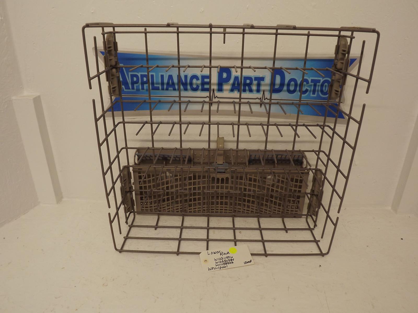 Whirlpool Dishwasher W10311986 W10380384 W10473836 Lower Rack Used Whirlpool Dishwasher W10311986 W10380384 W10473836 Lower Rack Used